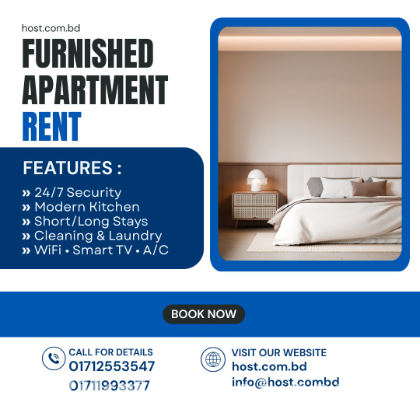 Fully Furnished 2 Bed Apartment in Bashundhara R/A